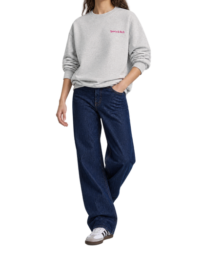 NY Motion Crewneck - Heather Gray/Berry/Azure