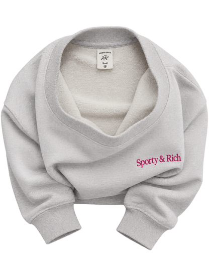 NY Motion Crewneck - Heather Gray/Berry/Azure