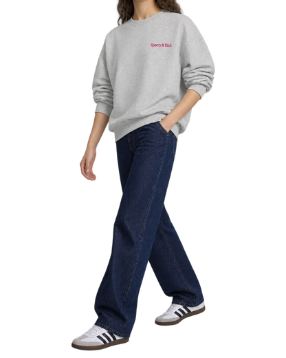 NY Motion Crewneck - Heather Gray/Berry/Azure