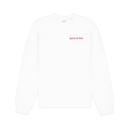 NY Motion Crewneck - White/Berry/Azure