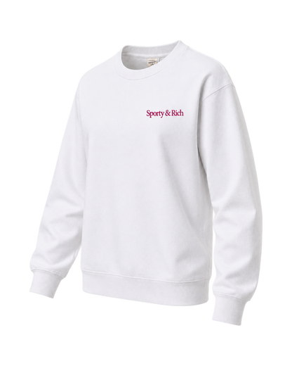 NY Motion Crewneck - White/Berry/Azure