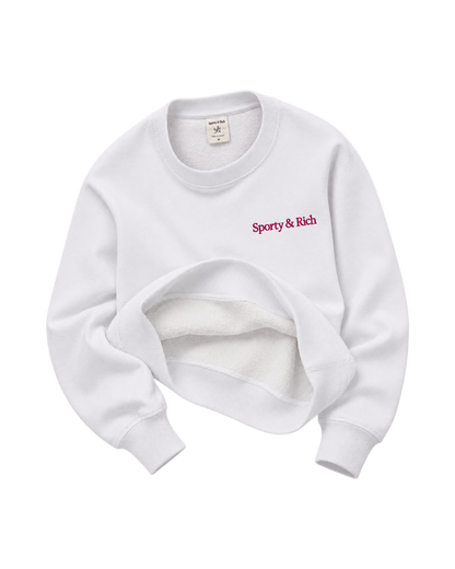 NY Motion Crewneck - White/Berry/Azure