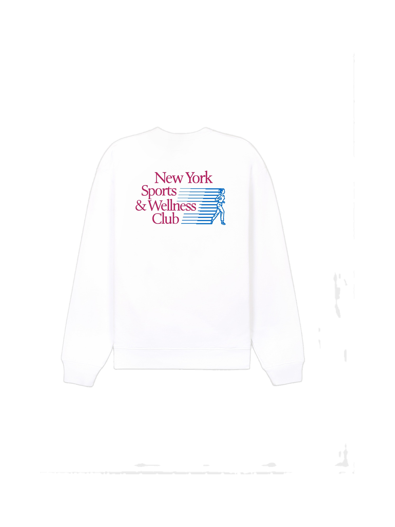NY Motion Crewneck - White/Berry/Azure