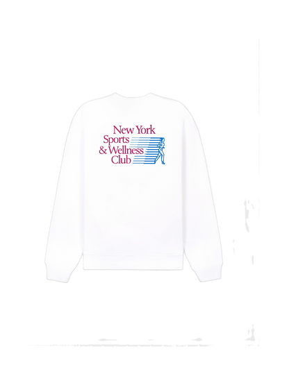 NY Motion Crewneck - White/Berry/Azure