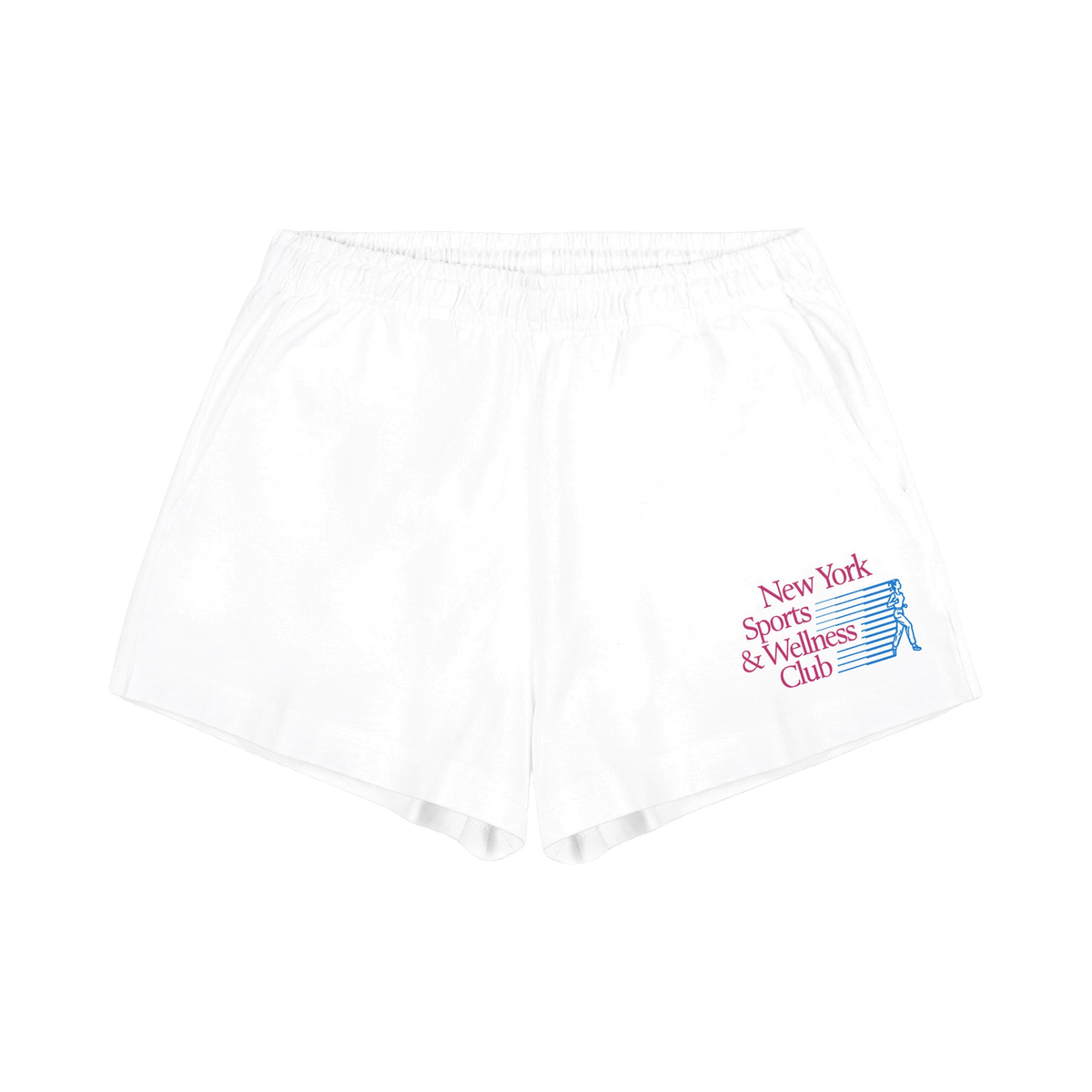 NY Motion Disco Short - White/Berry/Azure