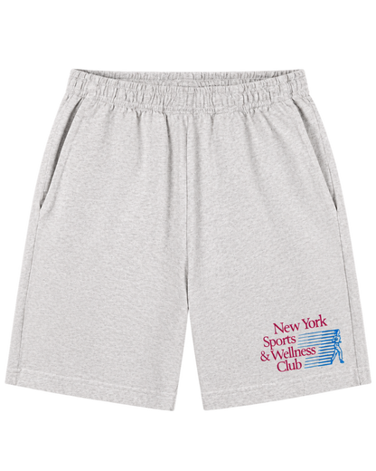 NY Motion Gym Short - Heather Gray/Berry/Azure
