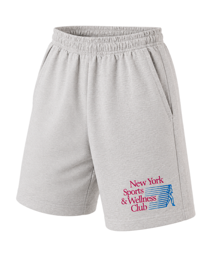 NY Motion Gym Short - Heather Gray/Berry/Azure