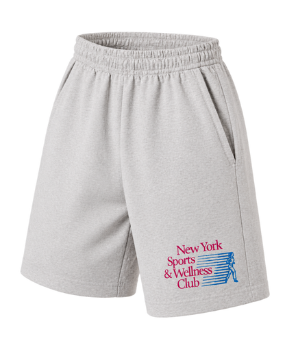 NY Motion Gym Short - Heather Gray/Berry/Azure