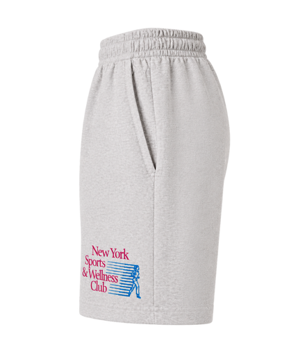 NY Motion Gym Short - Heather Gray/Berry/Azure