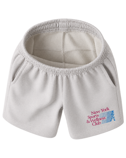 NY Motion Gym Short - Heather Gray/Berry/Azure