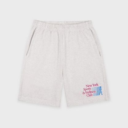 NY Motion Gym Short - Heather Gray/Berry/Azure
