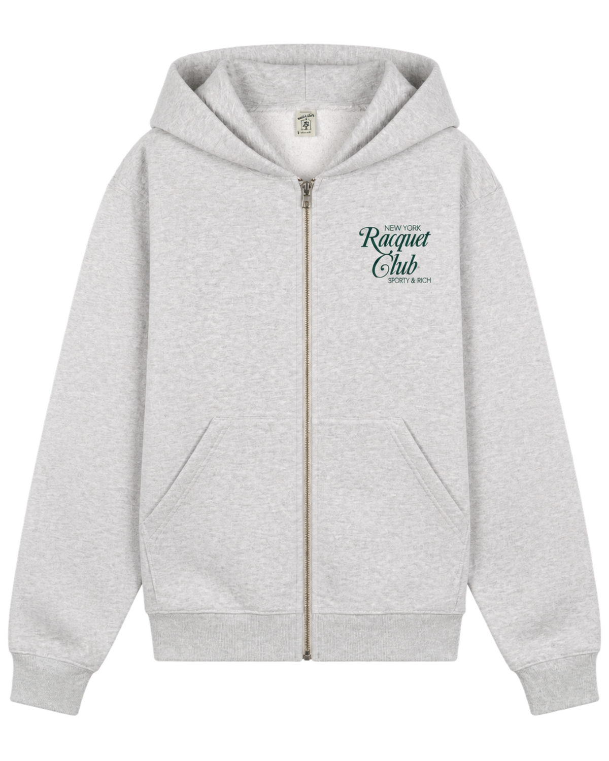 NYRC Zip Hoodie - Heather Gray/Forest