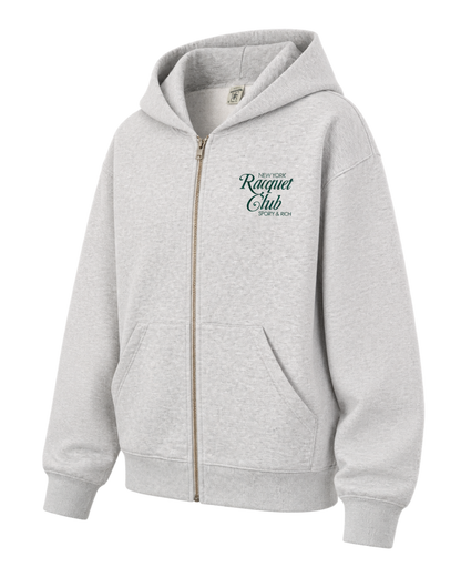 NYRC Zip Hoodie - Heather Gray/Forest