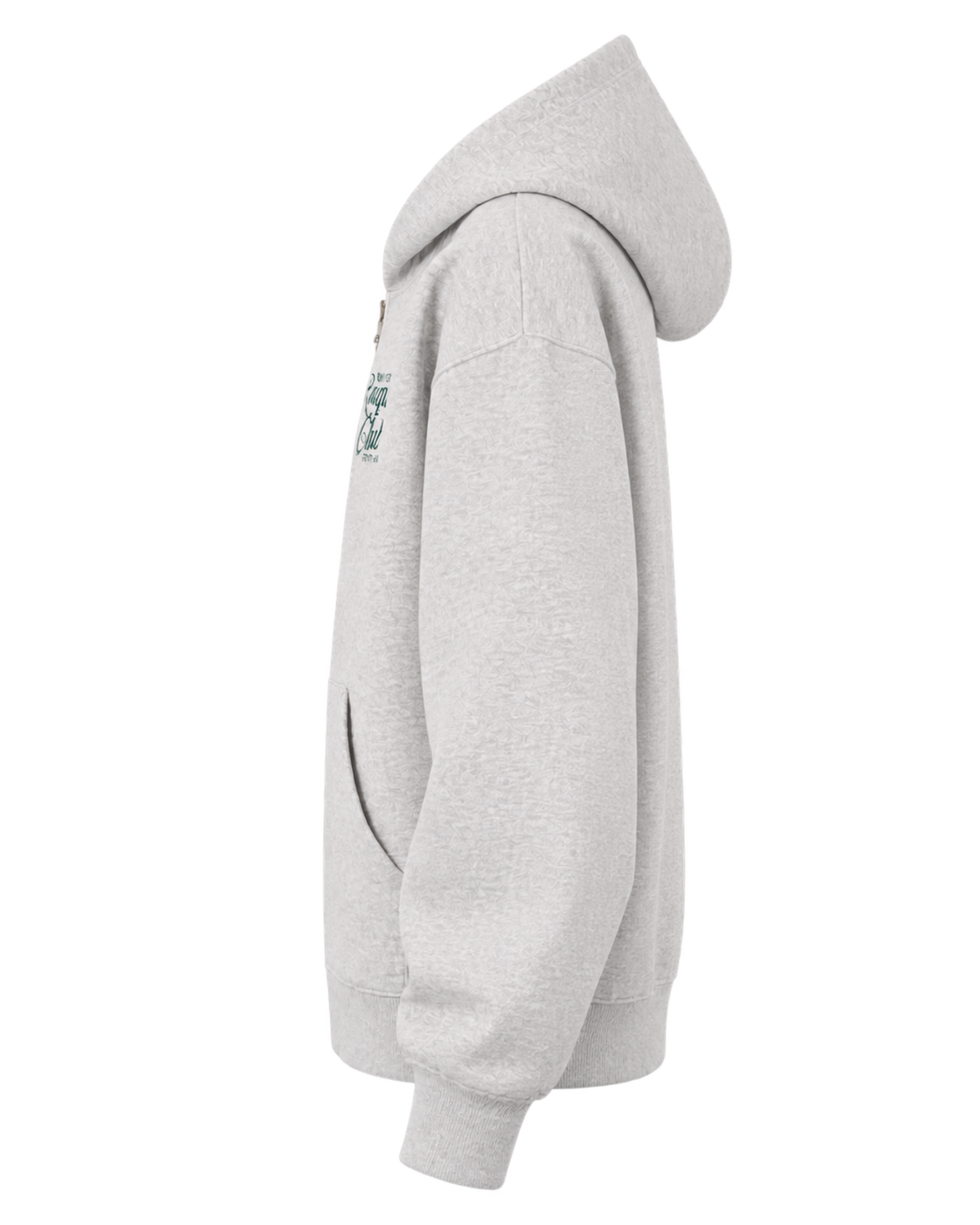 NYRC Zip Hoodie - Heather Gray/Forest