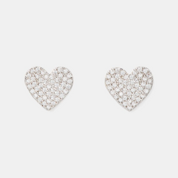 Yours Truly Pave Heart Studs