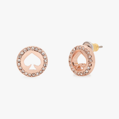 Spot The Spade Pave Halo Spade Studs