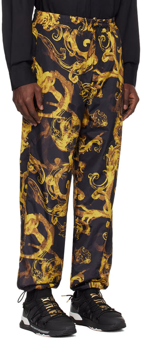 Black & Gold Watercolor Couture Trousers