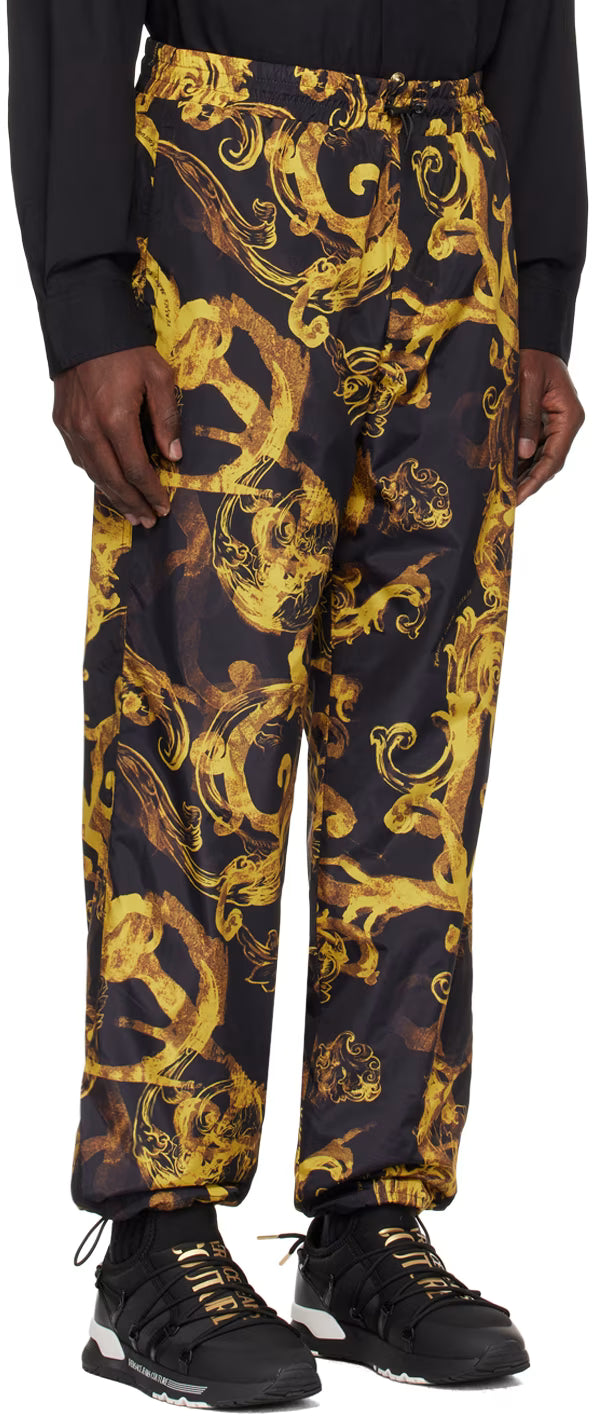 Black & Gold Watercolor Couture Trousers