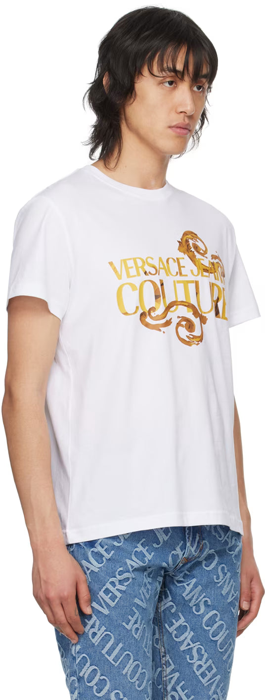 White Watercolor Couture T-Shirt