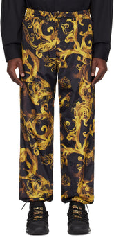 Black & Gold Watercolor Couture Trousers