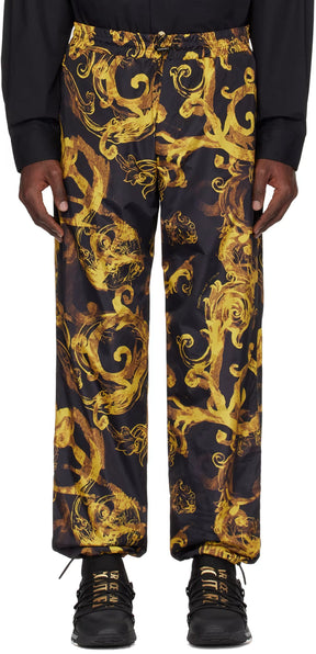 Black & Gold Watercolor Couture Trousers