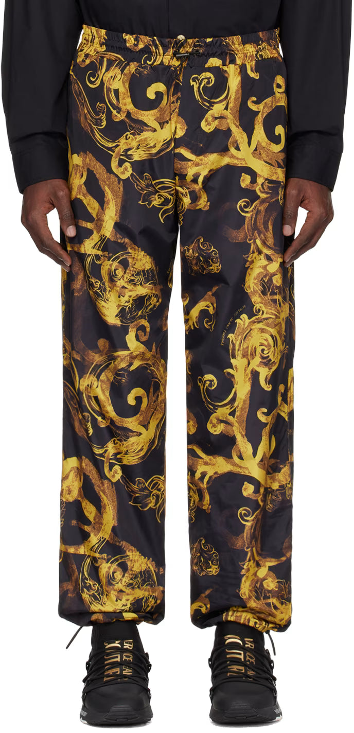Black & Gold Watercolor Couture Trousers
