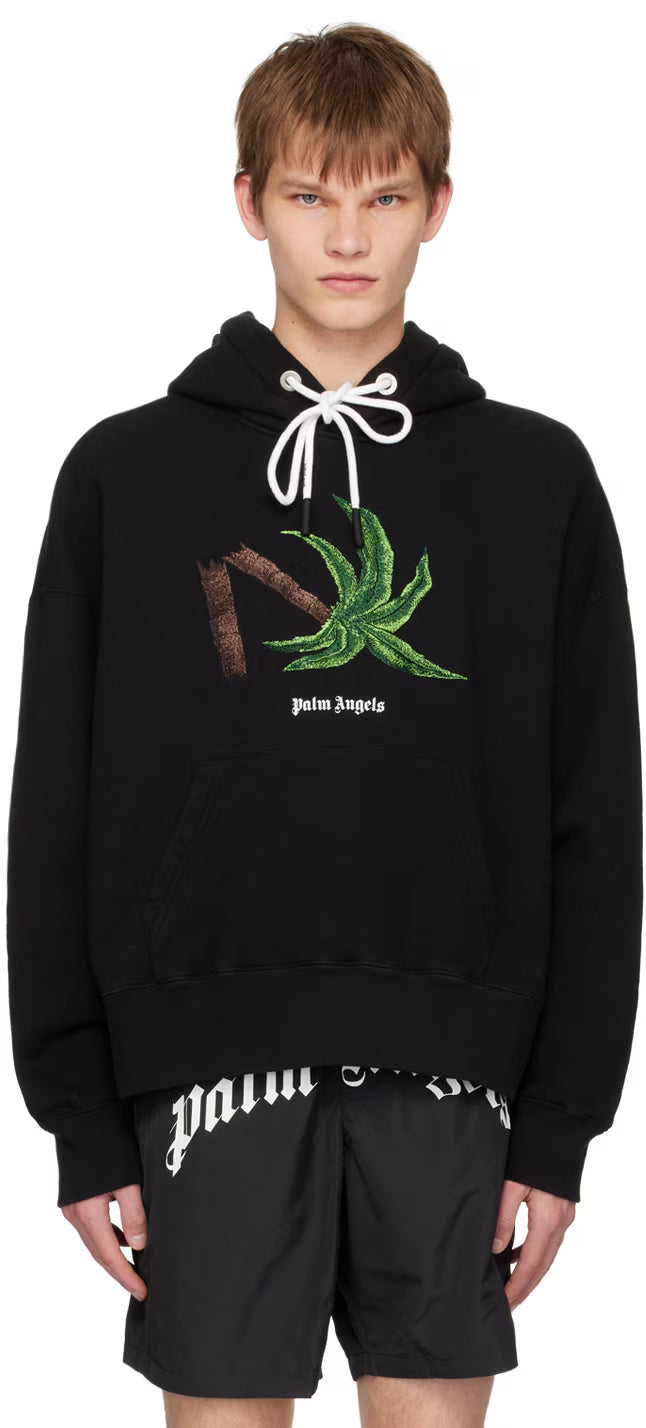 Black Broken Palm Hoodie