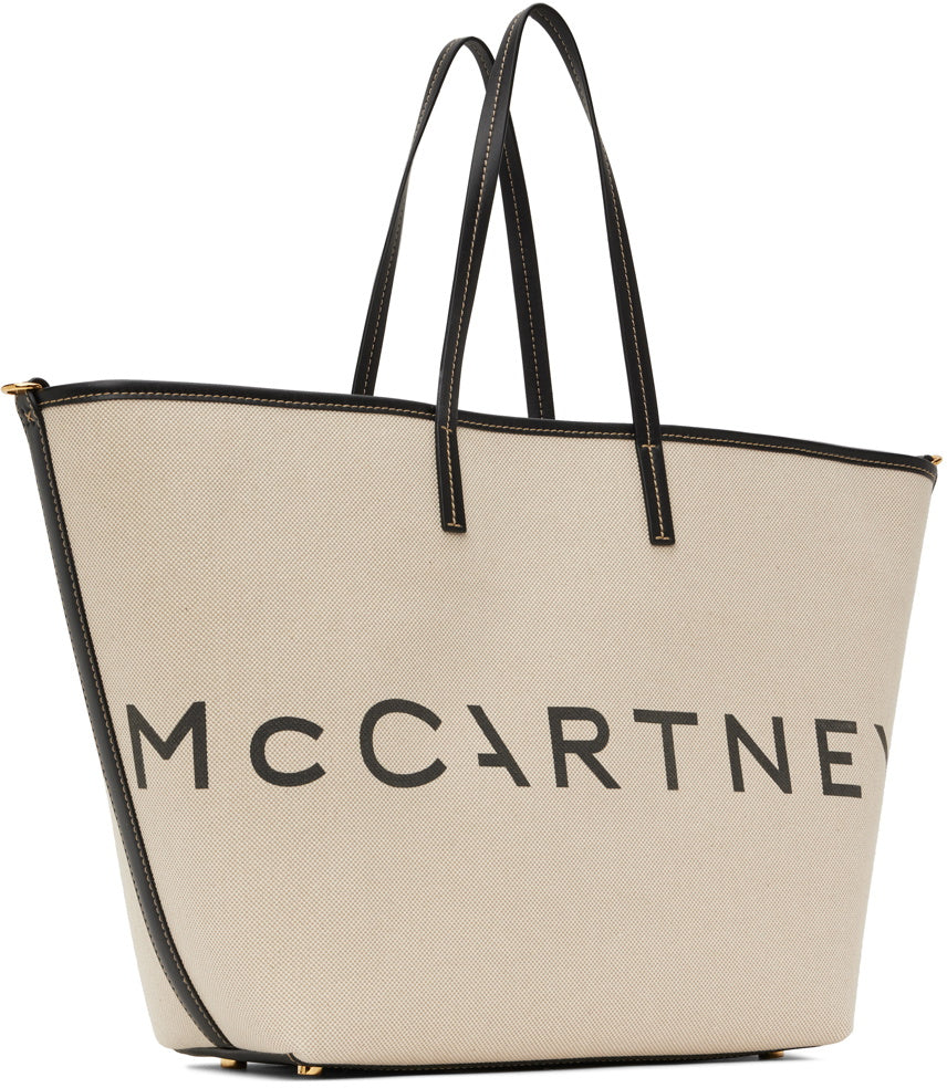 Stella McCartney Off-White Logo Beach Tote