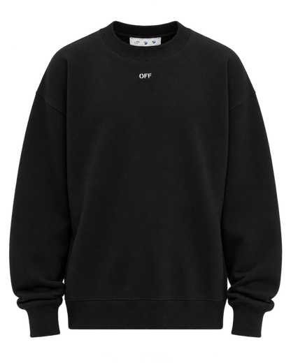 Off White Vibe Arrow Skate Crewneck Sweatshirt Black