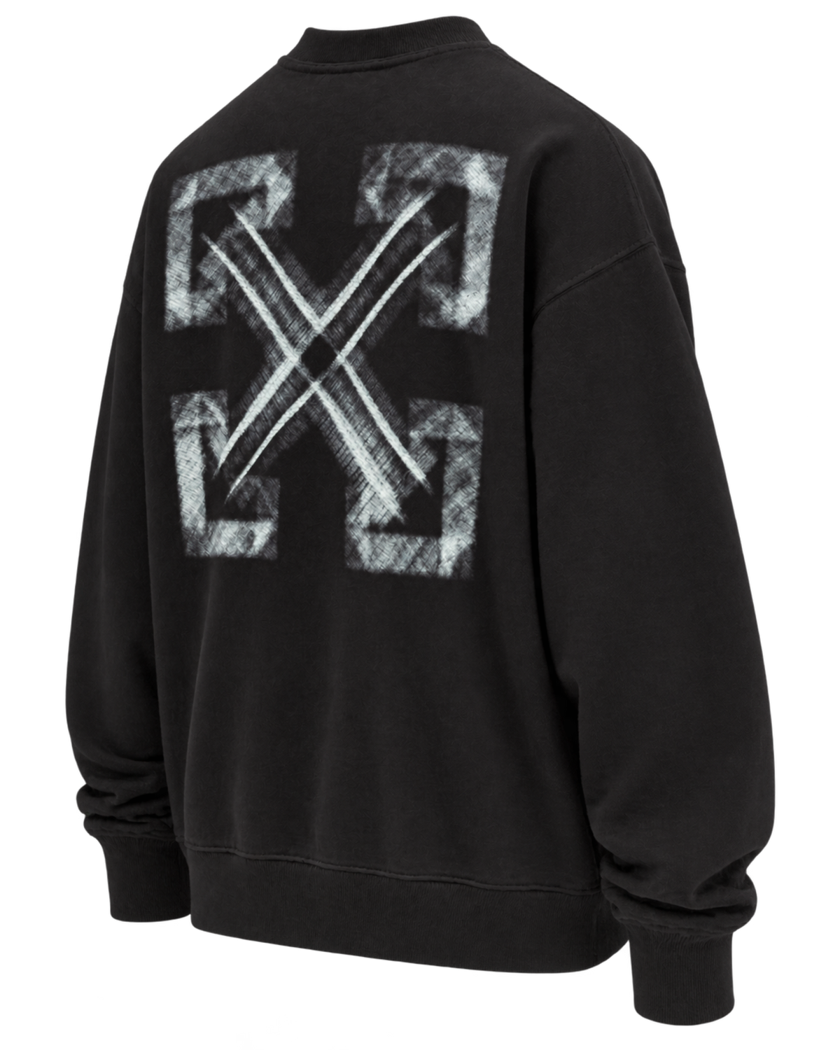 Off White Vibe Arrow Skate Crewneck Sweatshirt Black