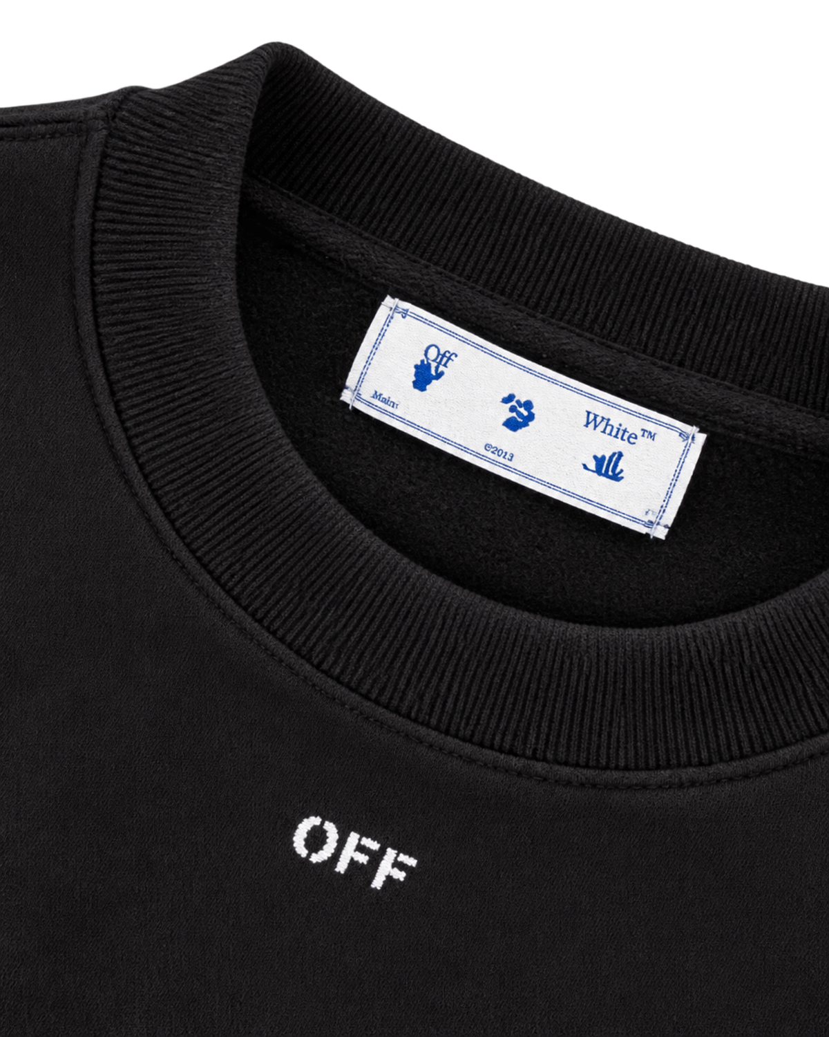 Off White Vibe Arrow Skate Crewneck Sweatshirt Black