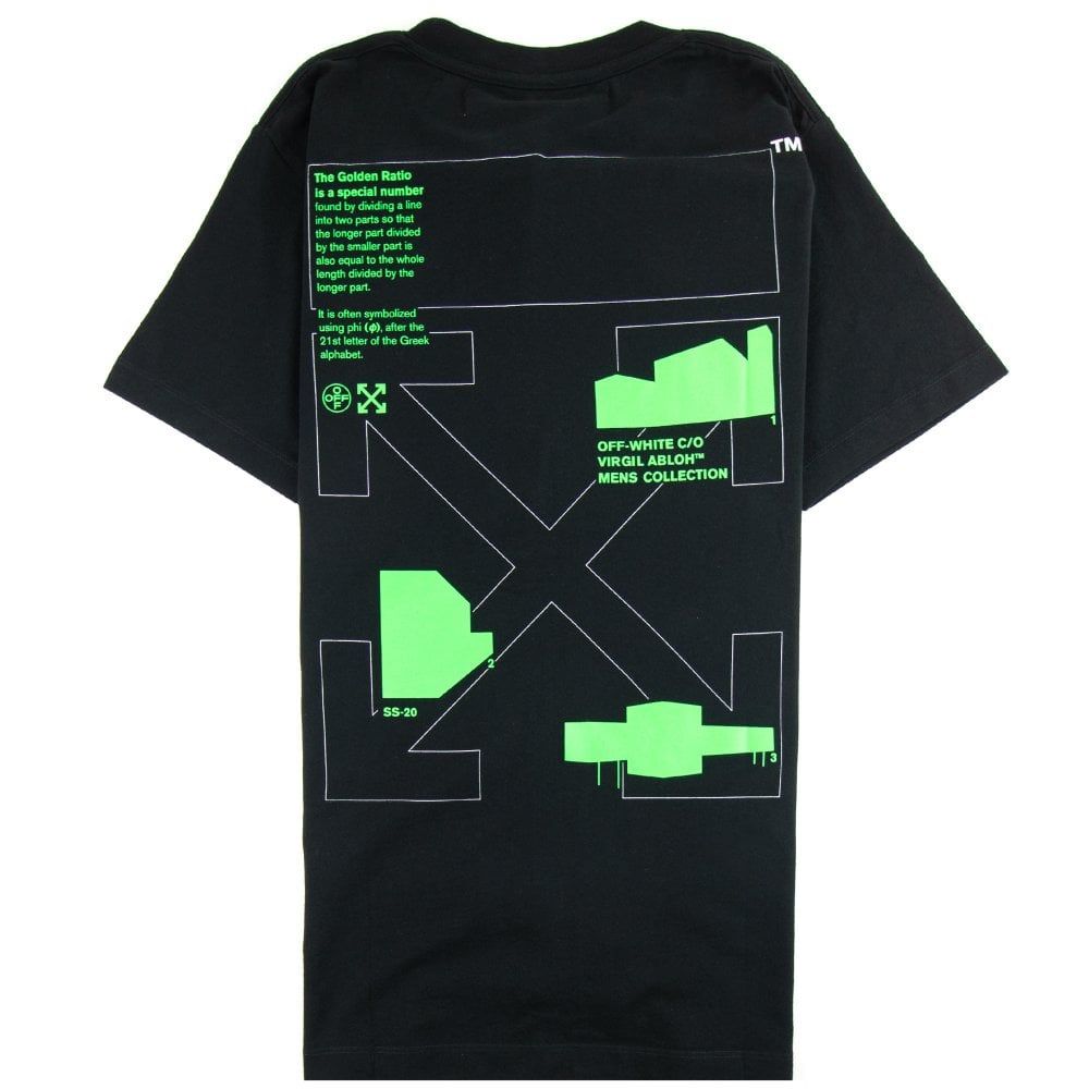 Off-White Arch Shapes Oversized Black Tee