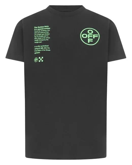 Off-White Arch Shapes Oversized Black Tee