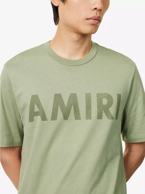 Amiri Logo Printed T-Shirt in Green
