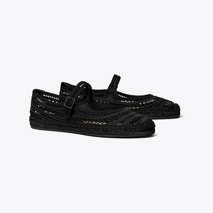 Open Weave Mary Jane Espadrille
