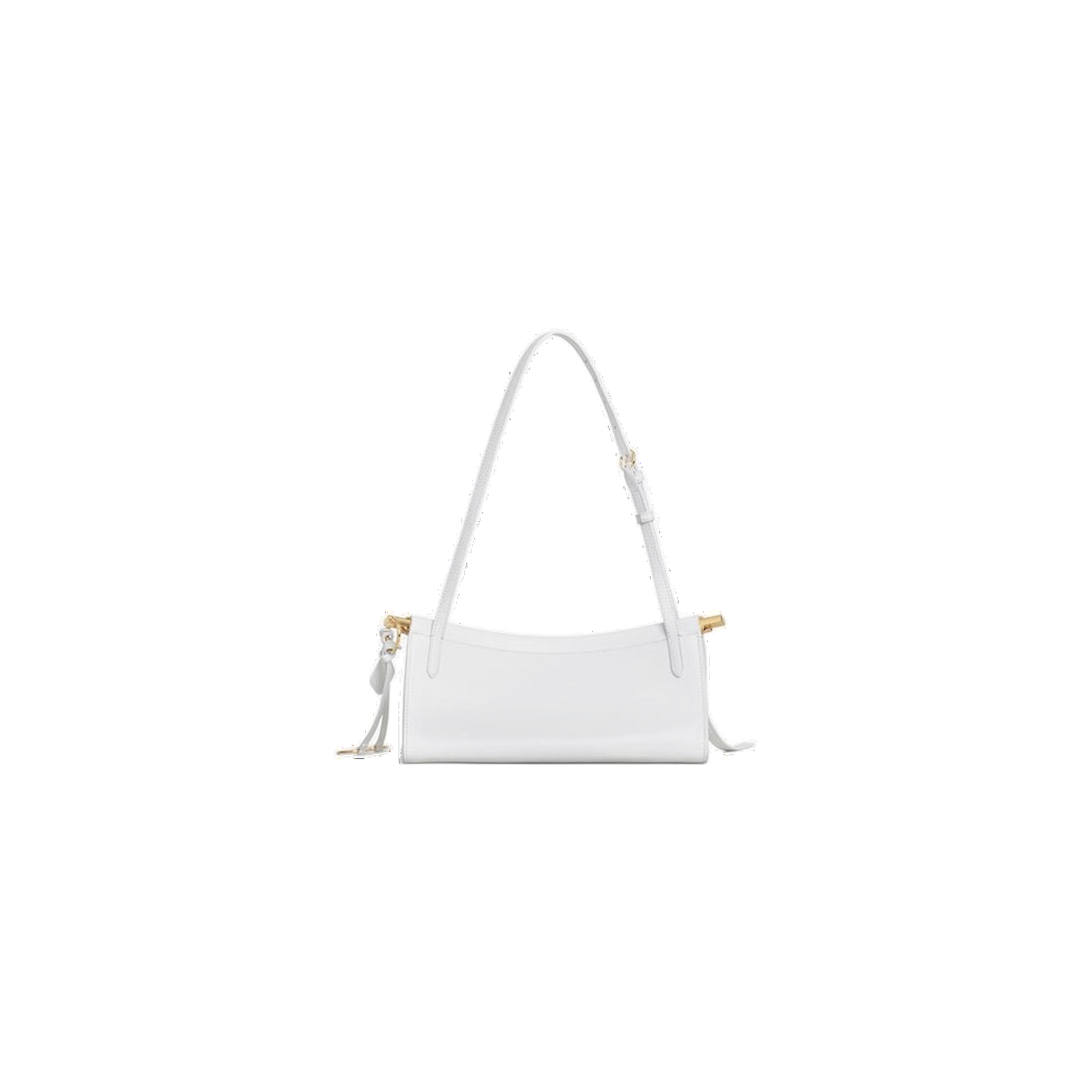 Optic White - Le Click East West Small Bag In Leather