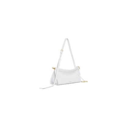 Optic White - Le Click East West Small Bag In Leather