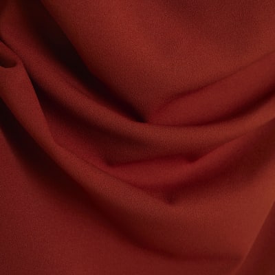 Orange Asymmetrical Draped Maxi Dress