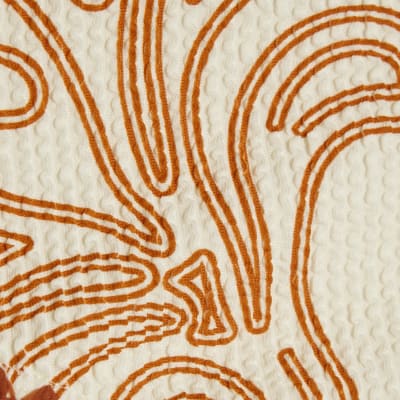 Orange Cornelli Print Bikini Briefs