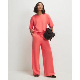 Orange Premium Drawstring Wide Leg Joggers