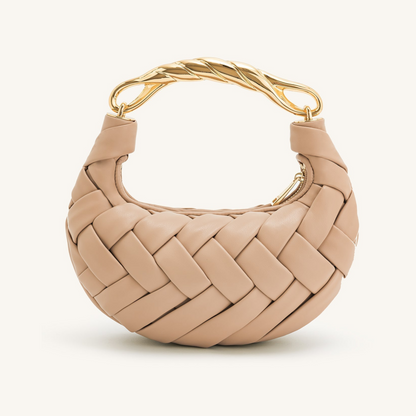 Orla Weave Handbag - Almond