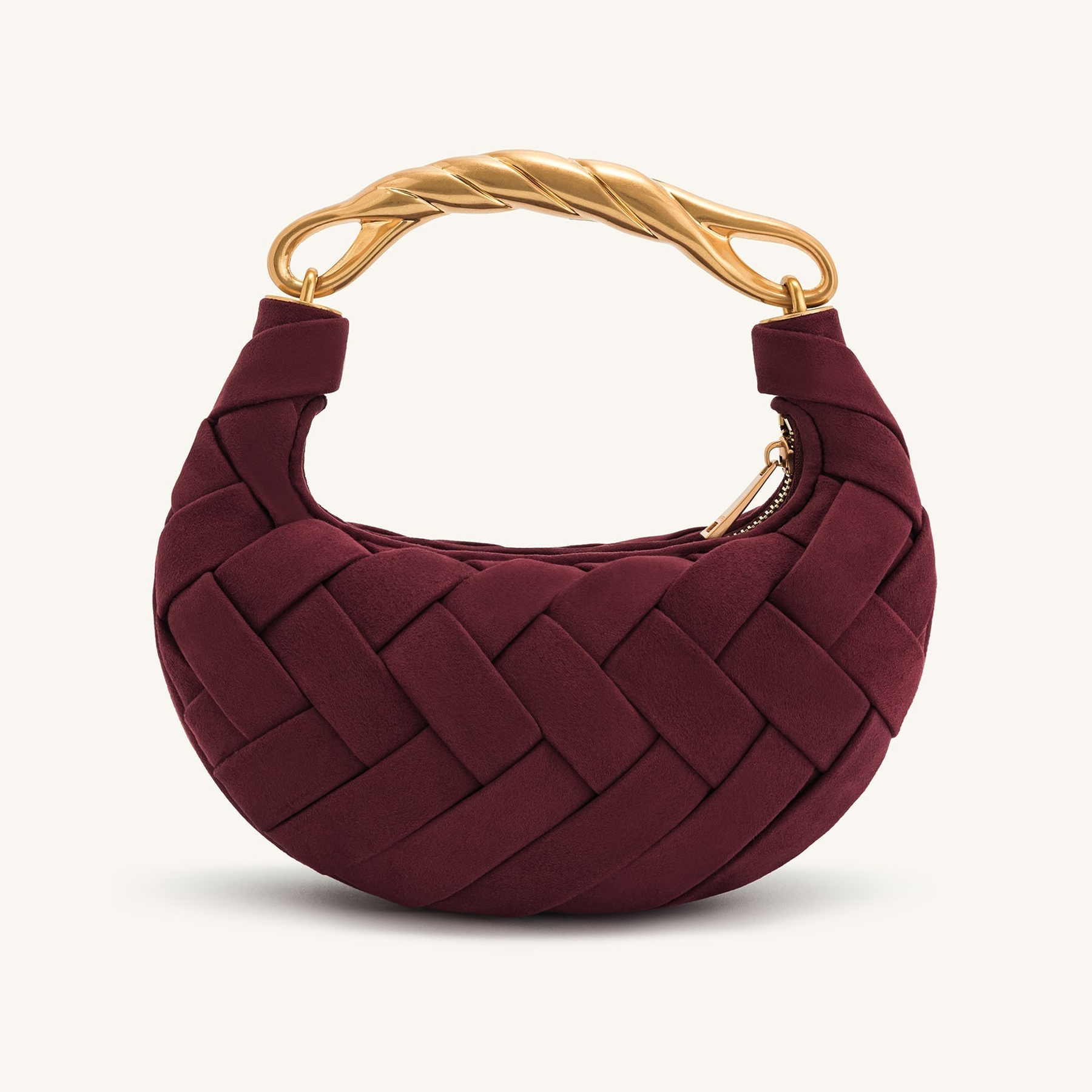 Orla Weave Handbag - Claret
