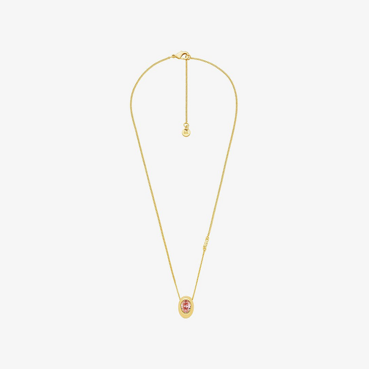 Oval Stone Pendant Necklace