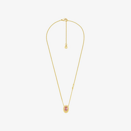 Oval Stone Pendant Necklace
