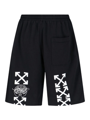 Off-White Exact Opposite Black Skate Sweatshorts