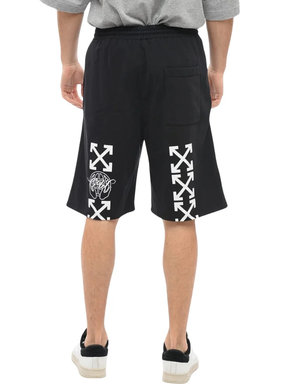 Off-White Exact Opposite Black Skate Sweatshorts