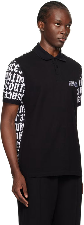 Black Logomania Polo