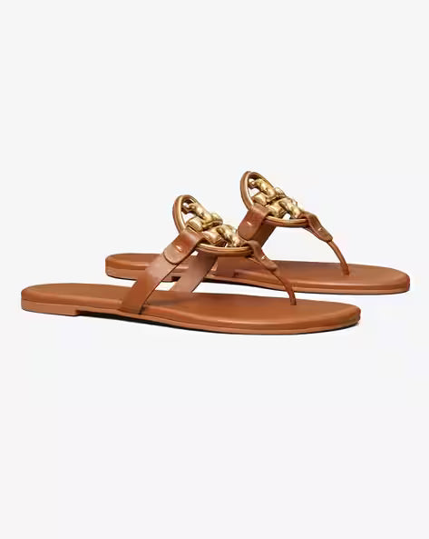 Metal Miller Soft T-strap Sandals
