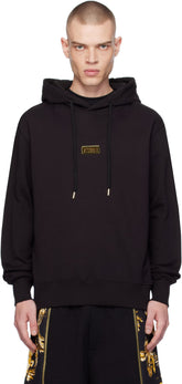 Black Logo Regular-Fit Hoodie