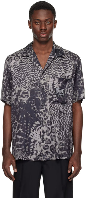 Black & Gray Animalier Shirt